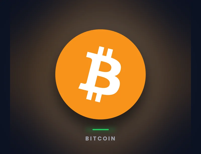 Bitcoin logo on Genghis dark brand background — buy gift cards with BTC