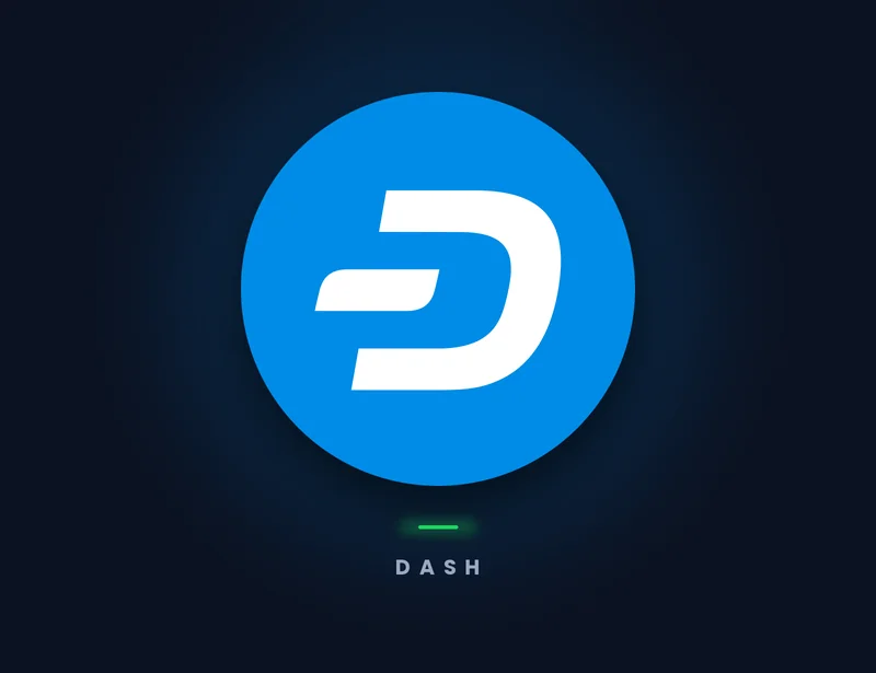 Dash token logo against the Genghis dark background with gift card and game key product mockups