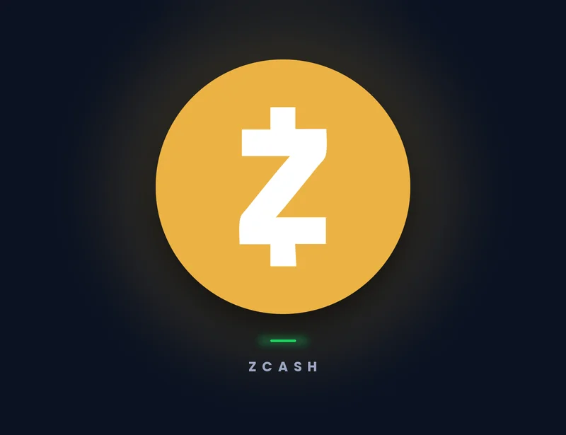 Zcash ZEC token logo with subtle zk-SNARK-themed gradient against the Genghis dark background
